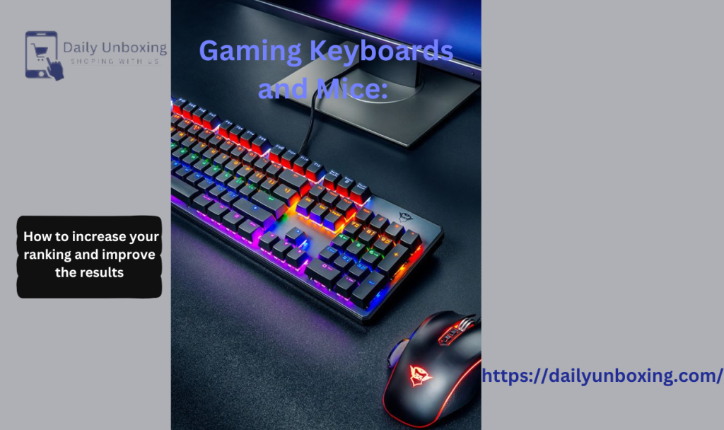 Gaming Keyboards And Mice